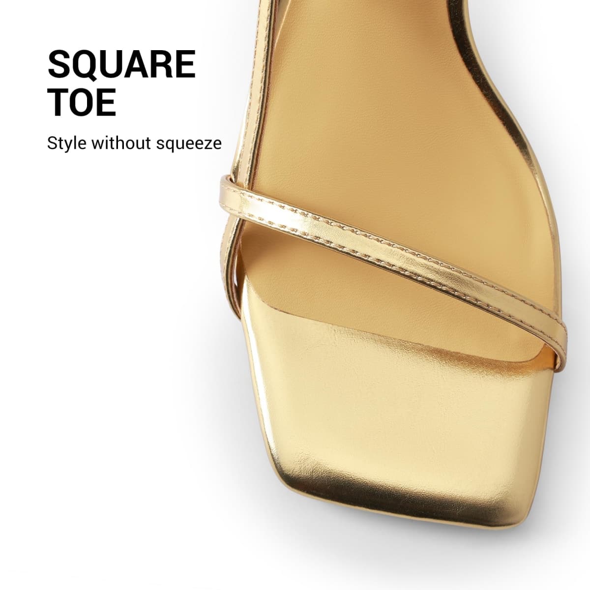 DREAM PAIRS Women's Low Kitten Heels Square Open Toe Ankle Strap Party Wedding Dressy Sandals Shoes,Size 11,Gold,SDHS25002W thumbnail 5