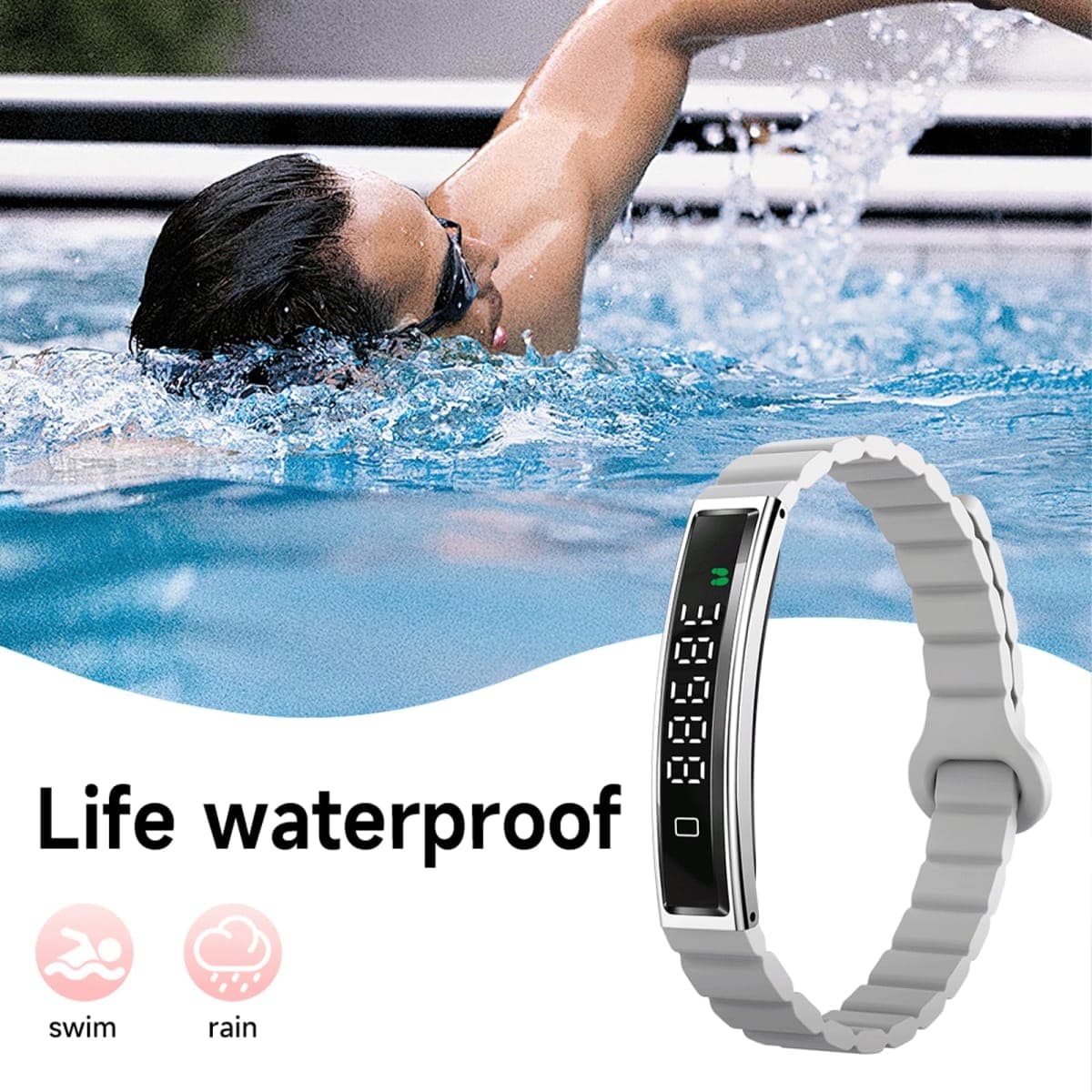 Yihou Fitness Tracker Fitness Watch with Heart Rate Monitor Step Counter Multiple Sport Modes Female Health Sleep Tracking Pressure Detection for Women for Android iOS Tarnish thumbnail 5