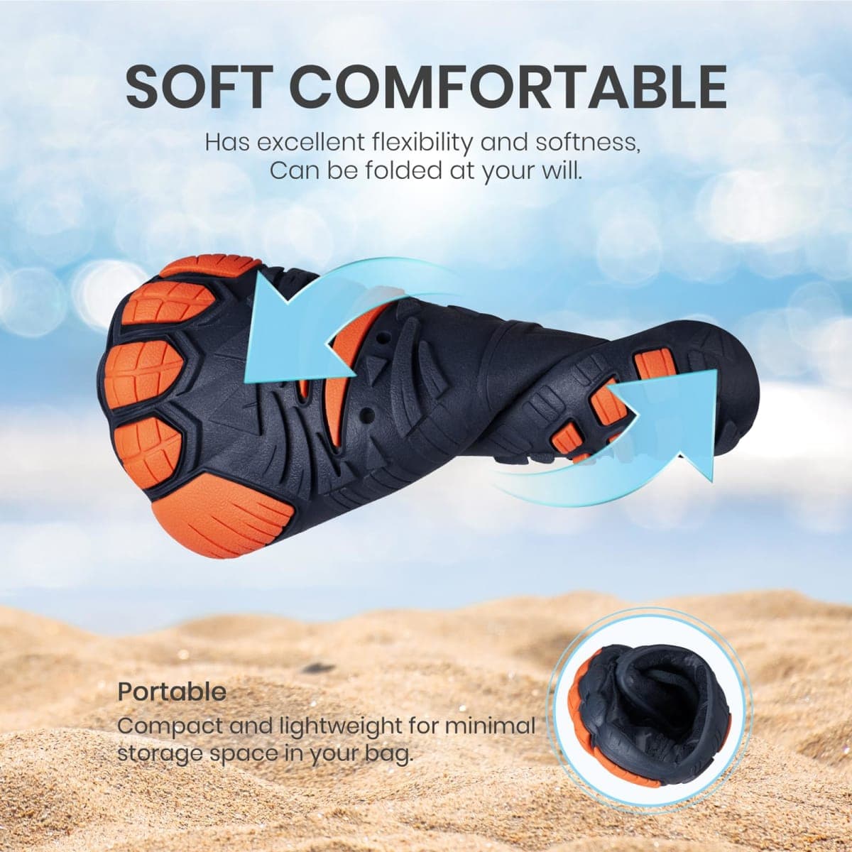 SEEKWAY Barefoot Water Shoes for Kids - Wide Toe Box and Quick-Dry Sand Shoes Toddler for Hiking Swim Beach Pool Kayak Sport Accessories, Camping Essentials Non-Slip for Boys Girls Sizes, 1a-101 Navy thumbnail 3