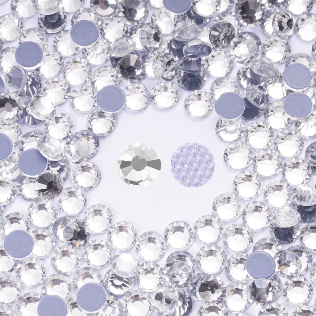 Meibite Hotfix Rhinestones Bulk, 1500PCS Crystal Hot Fix Rhinestones for Clothes DIY Decoration Crafts, Crystal, SS20, 4.6-4.8mm — image 1