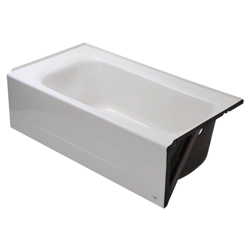 American Standard Cadet 5 ft. Alcove Rectangular Enamel Steel Bathtub with Right Hand Outlet thumbnail 2