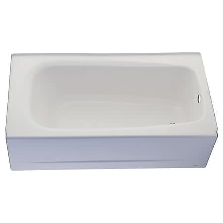 American Standard Cadet 5 ft. Alcove Rectangular Enamel Steel Bathtub with Right Hand Outlet thumbnail 3