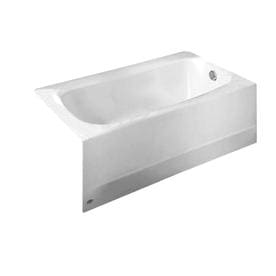 American Standard Cadet 5 ft. Alcove Rectangular Enamel Steel Bathtub with Right Hand Outlet thumbnail 4