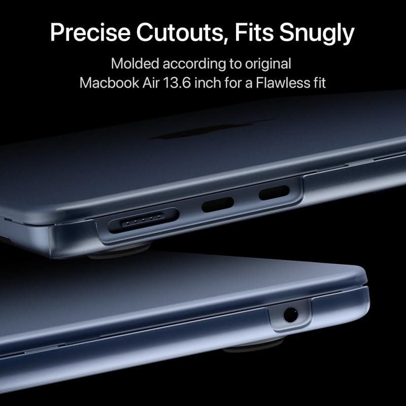 Soonjet Matte Case for MacBook Air 13/13.6-inch (M5/M4/M3/M2, 2026-2022 Models A3449 A3240 A3113 A2681), Lightweight | Scratch & Fingerprint Resistant | Closes Seamlessly | for Work, Travel & Study thumbnail 5