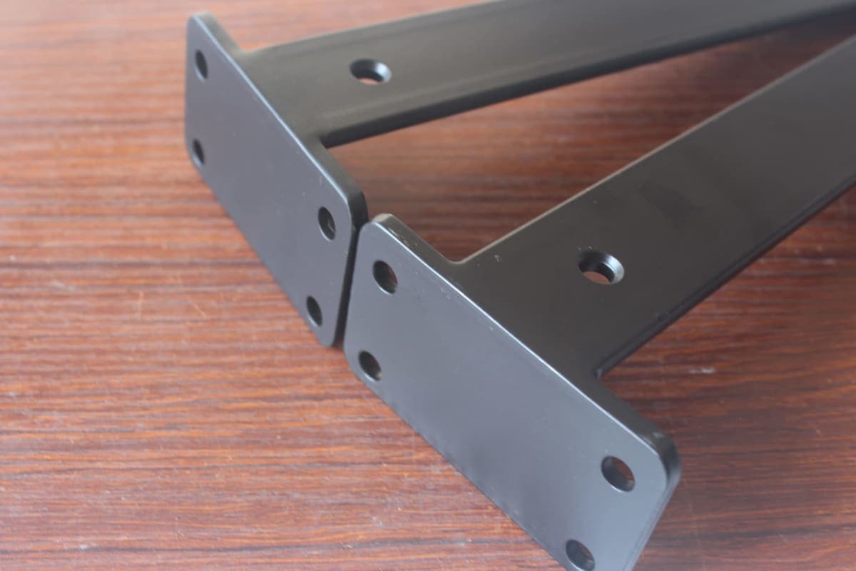 4 Pack - 11 inch Black Hidden L Shelf Bracket (1/5 Inch Thicked) Iron Shelf Brackets, Metal Shelf Bracket, Industrial Shelf Bracket, Modern Shelf Bracket, Metal L Brackets for Shelves Support thumbnail 5
