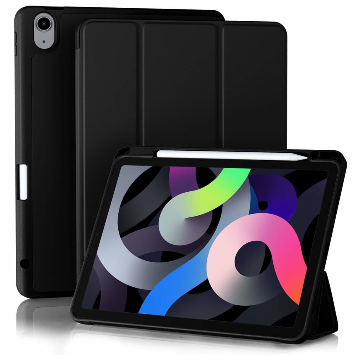 Akkerds Compatible with iPad Air 11 Inch Case 8th/7th/6th Generation (M4/M3/M2) 2026/2025/2024, for iPad Air 5th/4th Generation Case 10.9 Inch 2022/2020 with Pencil Holder[Auto Sleep/Wake], Pink