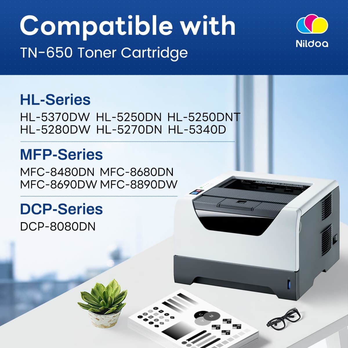 TN650 TN-650 Toner Cartridge Black 2 Pack Replacement for Brother TN-650 TN650 MFC-8690DW MFC-8480DN MFC-8890DW Printer Toner thumbnail 2