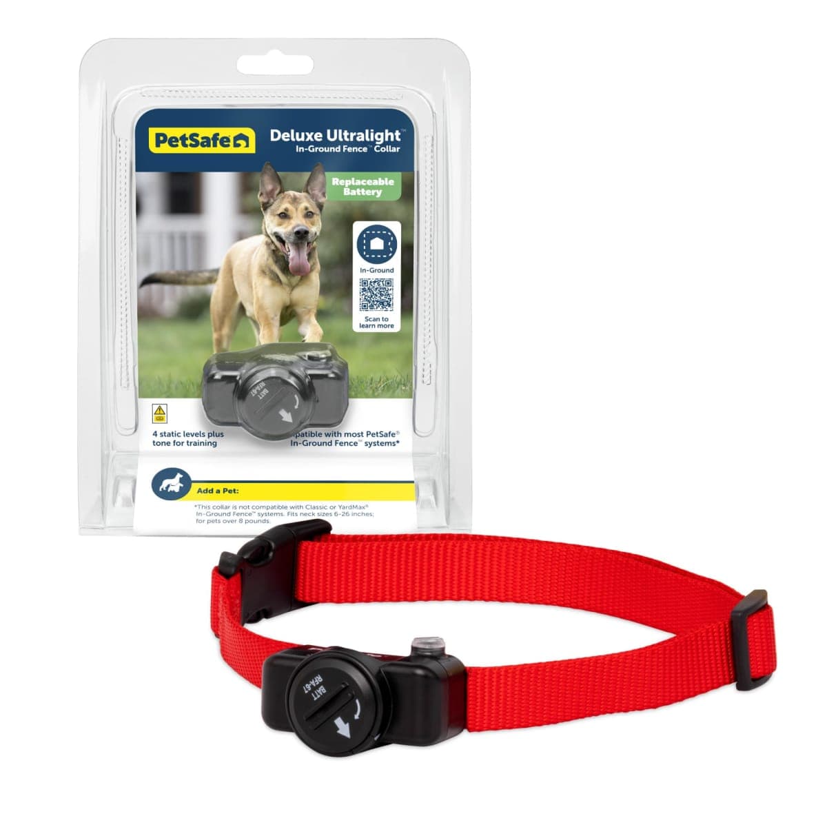 PetSafe In-Ground Pet Fence for Dogs and Cats over 8 lb - from the Parent Company of INVISIBLE FENCE Brand - Includes Lightweight Waterproof Collar with Tone and Static Correction