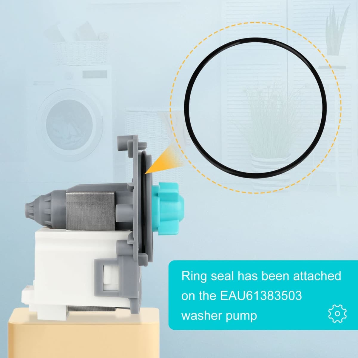 EAU61383503 lg Washer Circulation Pump, EAU62263303 Drain Motor for lg Kenmore Elite Washer, Replaces 4681EA2001C 4681EA2001V 2246861 AP5620091-3 Years Warranty-Figure 6 Shows More Compatible Models thumbnail 3