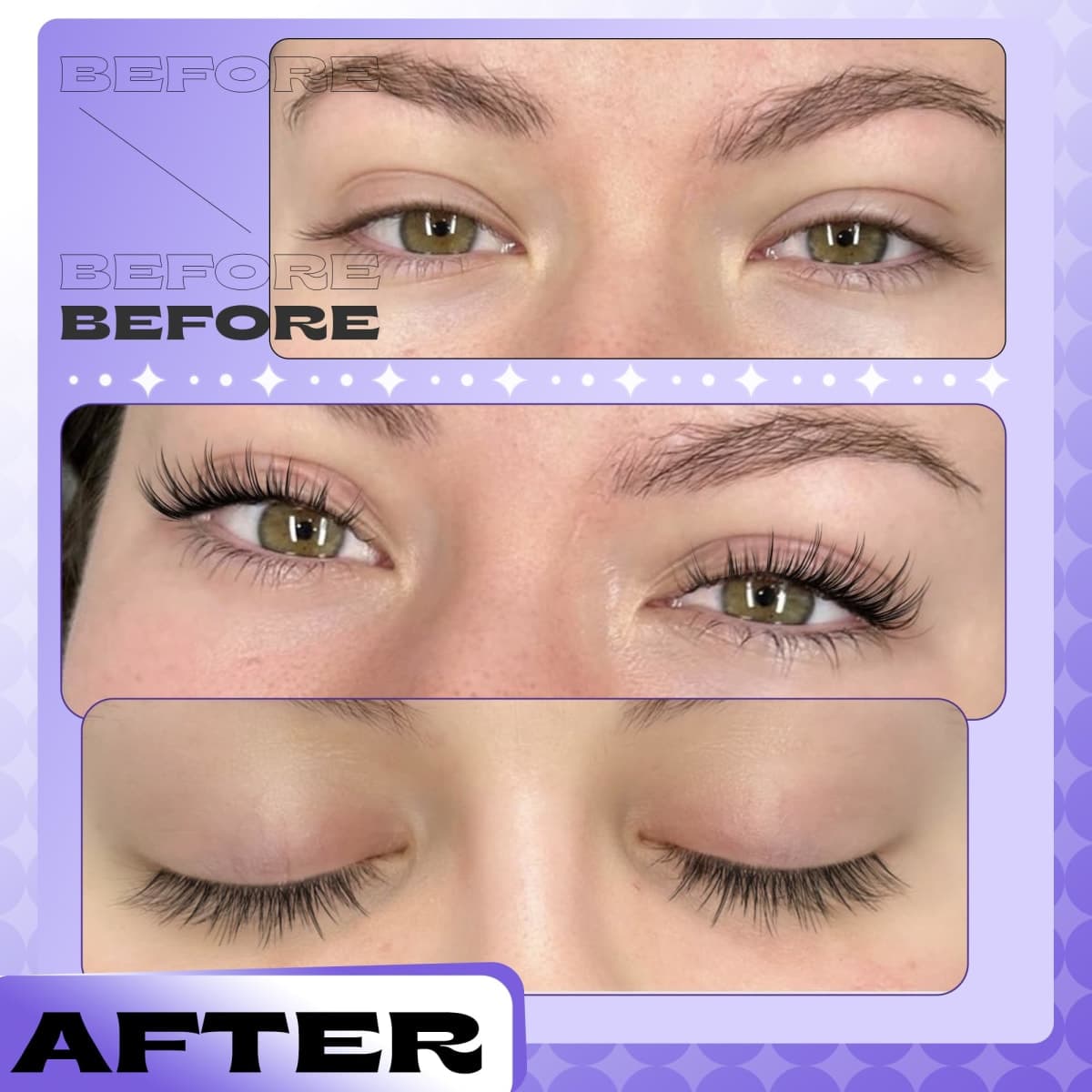 Lanflower Magnetic Eyelashes with Applicator, Mangetic Eyelashes Natural Look, Wispy Magnetic Lashes, No Glue Needed Magnetic Eyelashes, Strong Hold, Reusable, Waterproof, Cat Eye, No Irritation thumbnail 3