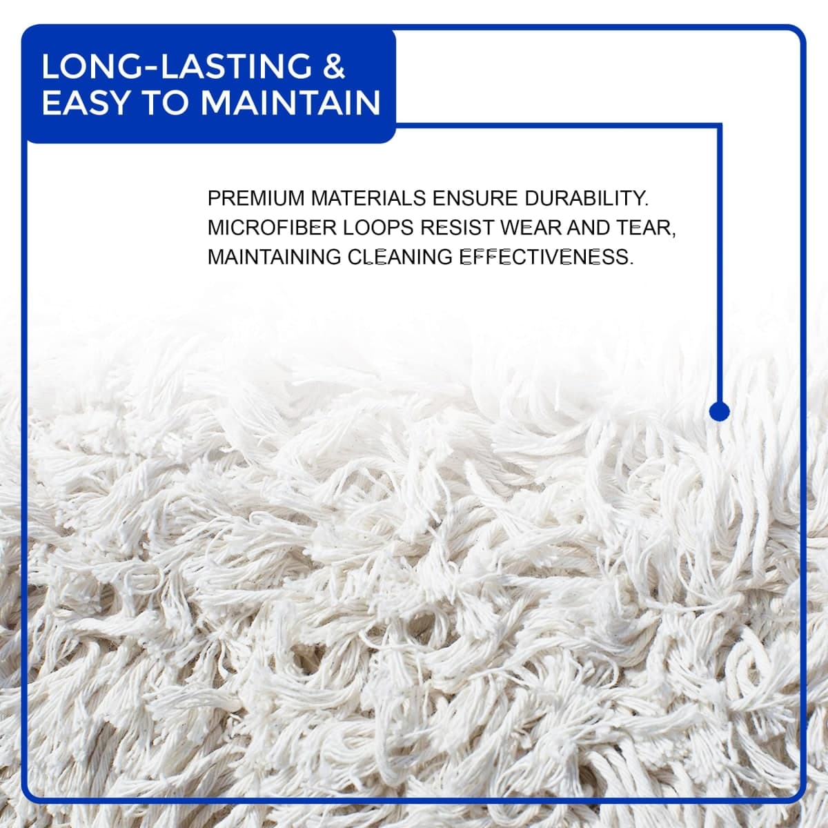 Nine Forty Industrial-Grade 24x5 Cotton Dust Mop Head Refills, Perfect Replacement for Busy Home, Gym, Industrial and Commercial Spaces, Heavy-Duty Mop for Janitorial & Housekeeping Needs - 2 Pack thumbnail 5