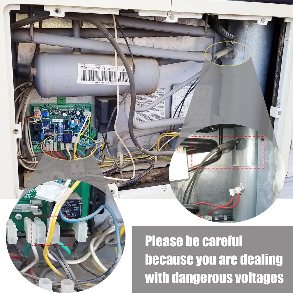 Kalageen RV Refrigerator Heating Element #3850644422 (325W 120Vac), Compatible with Dometic Refrigerator Models RM2652/DM2652/DM2852/DM2662/DM2663/DM2862 (1.7 to 2.1 Cubic Feet) thumbnail 2