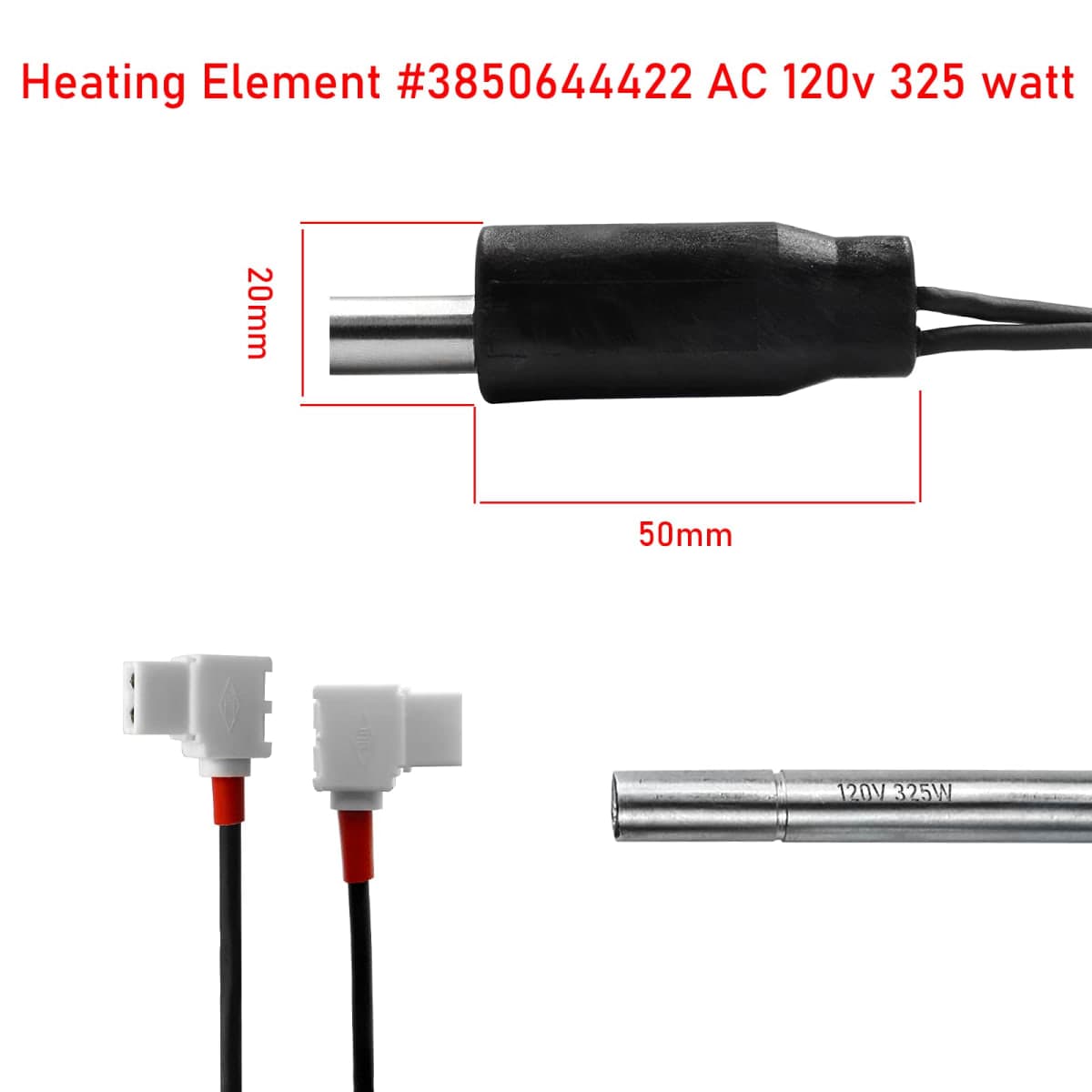 Kalageen RV Refrigerator Heating Element #3850644422 (325W 120Vac), Compatible with Dometic Refrigerator Models RM2652/DM2652/DM2852/DM2662/DM2663/DM2862 (1.7 to 2.1 Cubic Feet) thumbnail 3