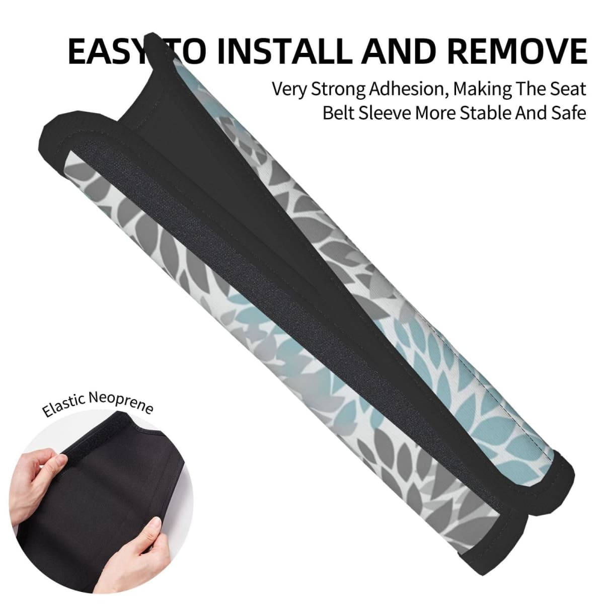2 Pack Seat Belt Covers with Dahlia Flower Pattern, Soft Comfortable Seat Belt Pads for Adults Universal Car, Seat Belt Shoulder Pad for A More Comfortable Driving thumbnail 3