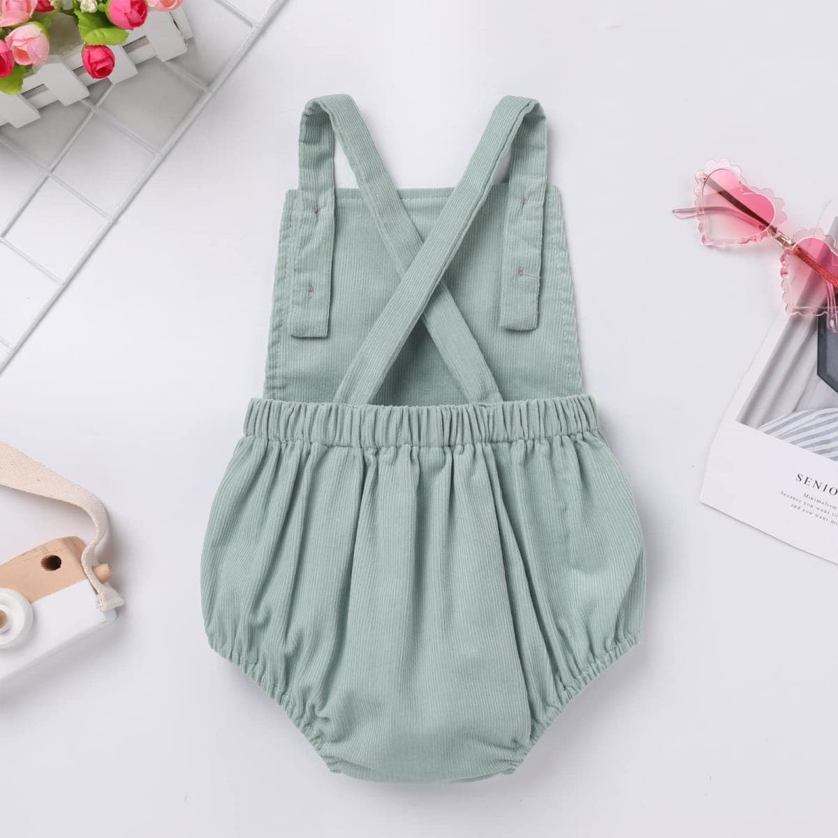 IMEKIS Cake Smash Outfit Boy Girl: First 1st Birthday Wild One Baby Boho Bubble Romper Photoshoot Light Green One 6-12 Months thumbnail 3