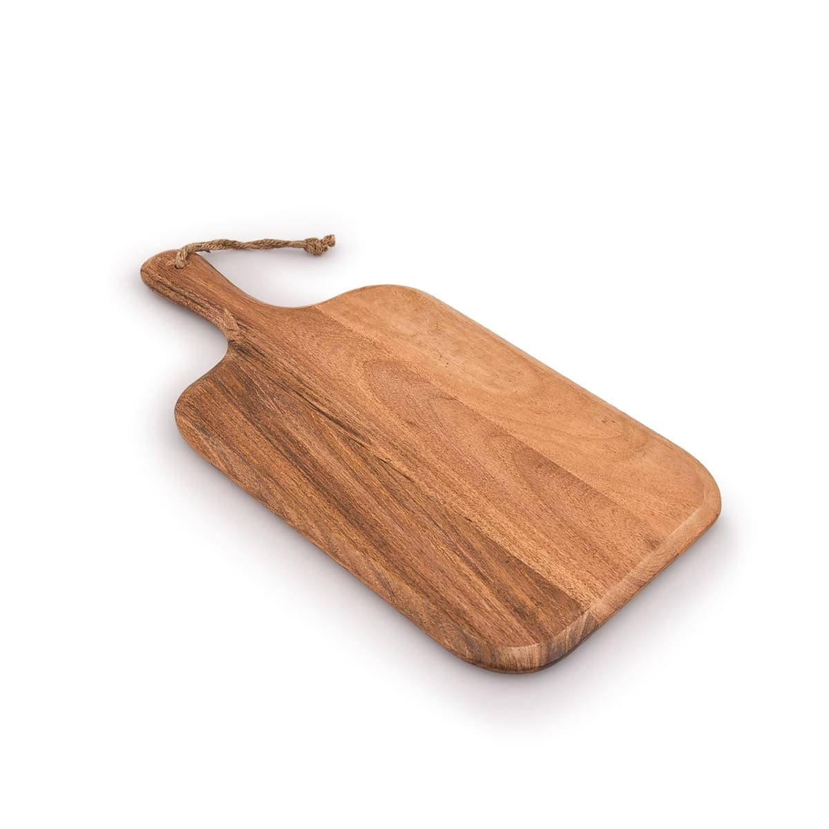 Samhita Acacia Wood Cutting Board, for Meat, Cheese, Bread, Vegetables & Fruits, with Grip Handle (15" x 7") — image 1