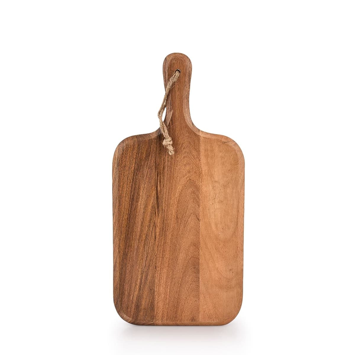 Samhita Acacia Wood Cutting Board, for Meat, Cheese, Bread, Vegetables & Fruits, with Grip Handle (15" x 7") thumbnail 2