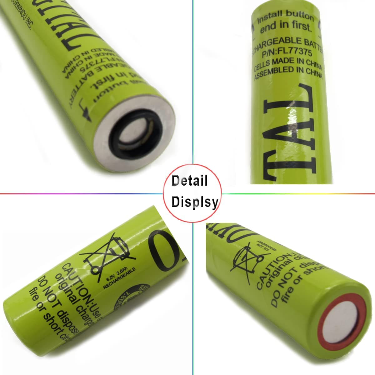 77375 Battery Compatible with STREAMLIGHT FLASHLIGHTS 77175 9926J SL20LP SL20L SL20XP-LED 6V 2600mAh NiMH OXWINOU Battery Stick (1-Pack) thumbnail 3