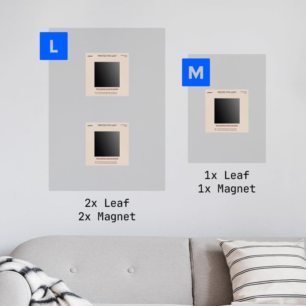 Displate Magnets for Wall with Adhesive Backing, Set 9pcs - Magnet Stickers for Metal Posters - Wall Mount Kit for Damage-Free Installation - Magnetic Wall Art - Easy to Peel and Stick thumbnail 5