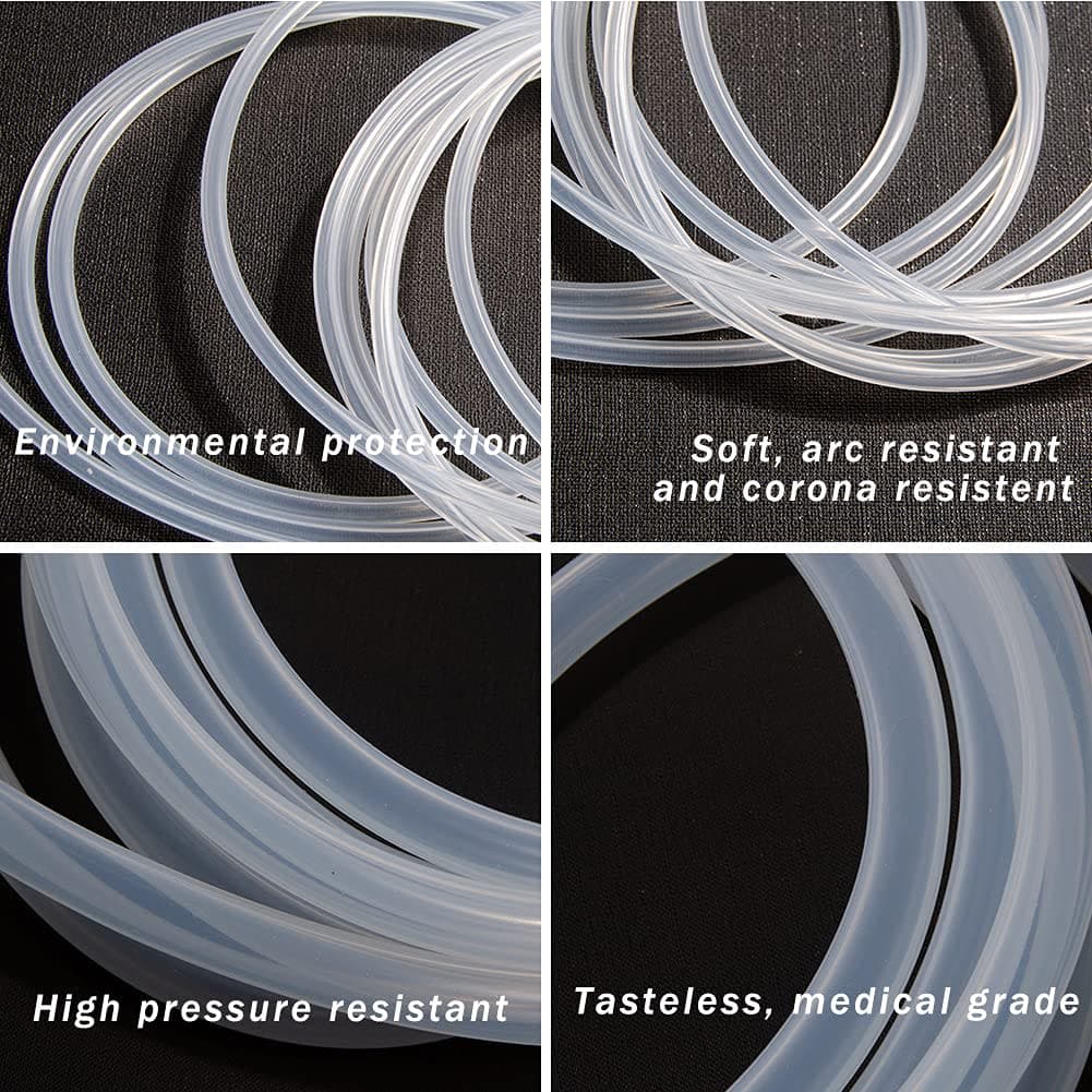 Quickun Pure Silicone Tubing, 1mm ID x 2mm OD High Temp Food Grade Tube Pure Silicone Hose Tube for Home Brewing, Beer Line, Kegerator, Wine Making, Aquaponics, Air Hose by Proper Pour (9.84 Ft) thumbnail 4