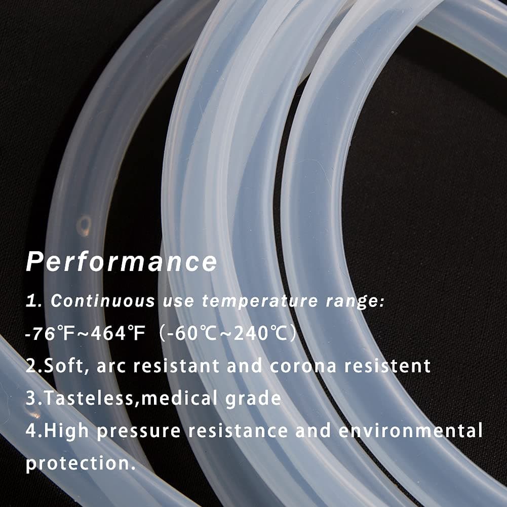 Quickun Pure Silicone Tubing, 1mm ID x 2mm OD High Temp Food Grade Tube Pure Silicone Hose Tube for Home Brewing, Beer Line, Kegerator, Wine Making, Aquaponics, Air Hose by Proper Pour (9.84 Ft) thumbnail 5