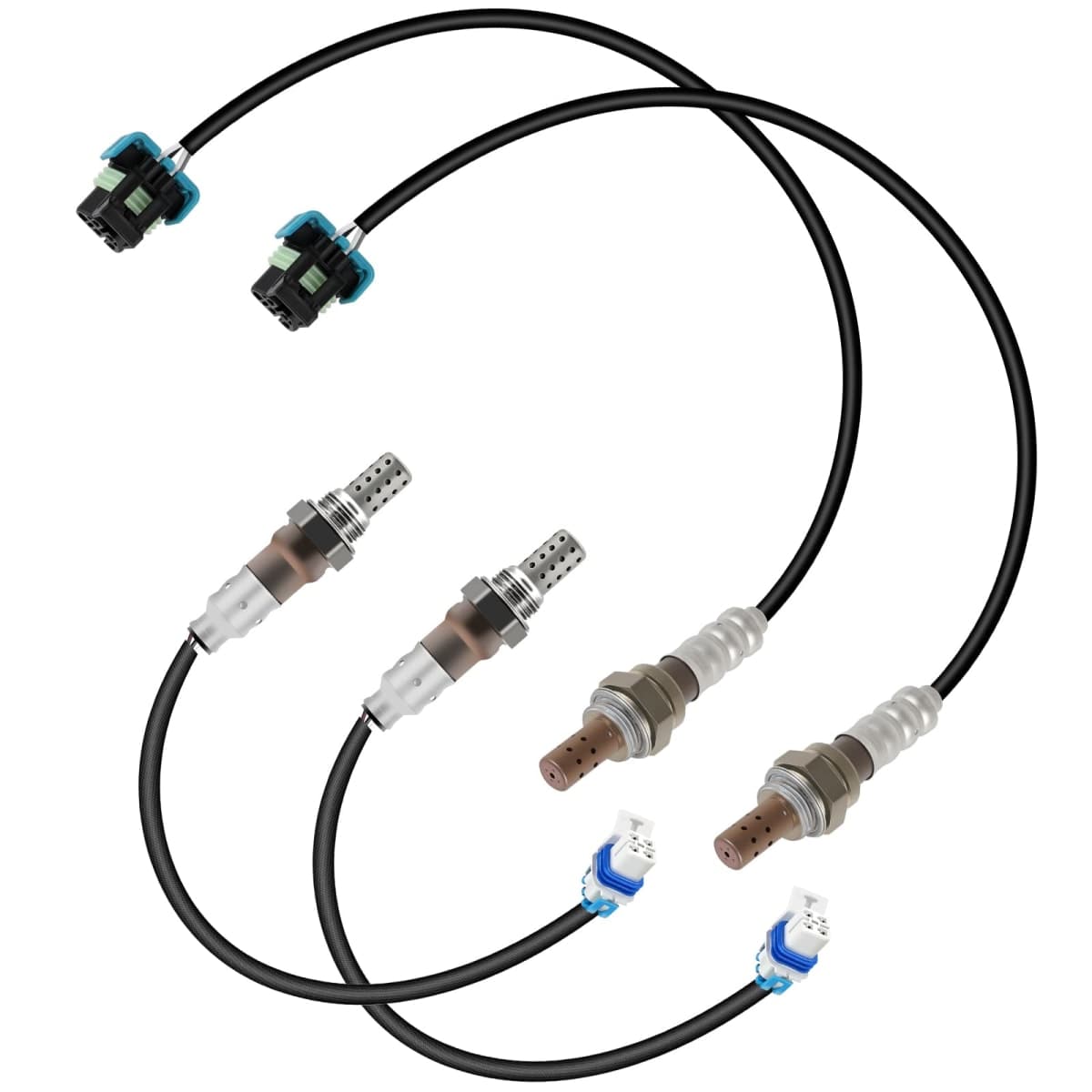 QIJIAUTO O2 Oxygen Sensor Upstream and Downstream 21549 213-4229 Compatible with for CADILLAC ESCALADE, for CHEVROLET CAMARO/SILVERADO 1500/2500/3500/SUBURBAN 1500, for GMC SIERRA 1500/2500/3500/YUKON — image 1