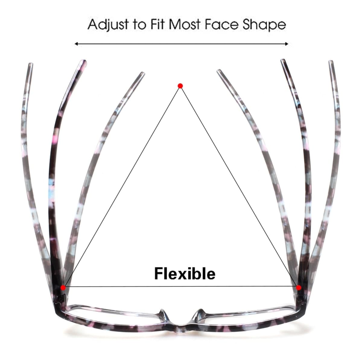 Kerecsen Reading Glasses 5 Pairs Fashion Ladies Readers Spring Hinge with Pattern Print Eyeglasses for Women (Mix Color -2, 1.75) thumbnail 4