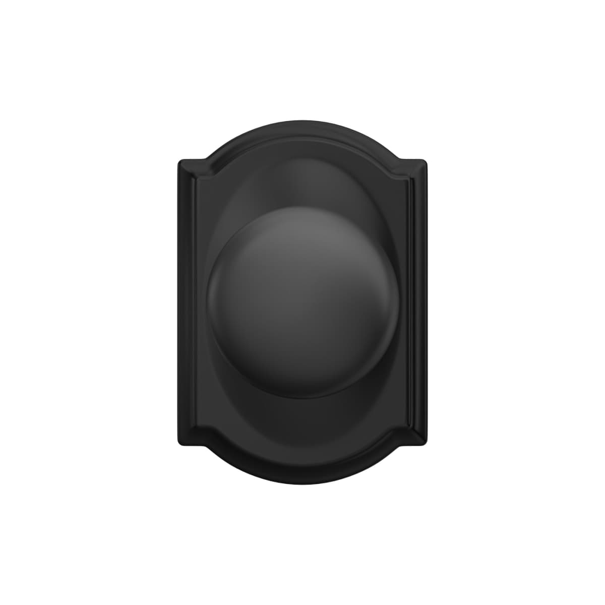 Schlage F170 PLY 622 CAM Plymouth Door Knob with Camelot Trim, One-Sided Non-Turning Dummy Handle, Matte Black thumbnail 4