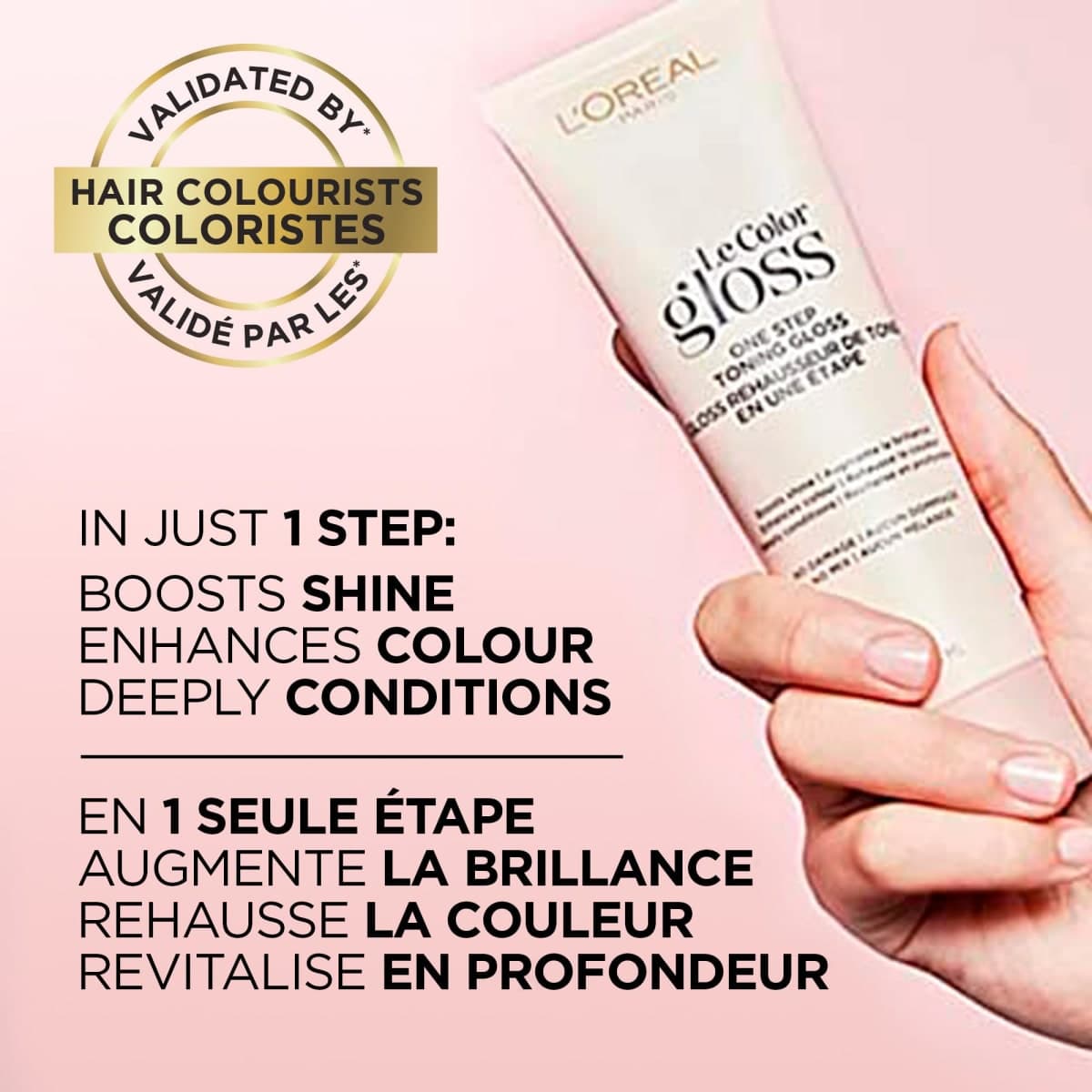 L'Oreal Paris Le Color Gloss One Step Toning Hair Gloss Treatment, Rich Brunette, Enhance Your Shine with this Semi Permanent Hair color, 1 Kit thumbnail 4