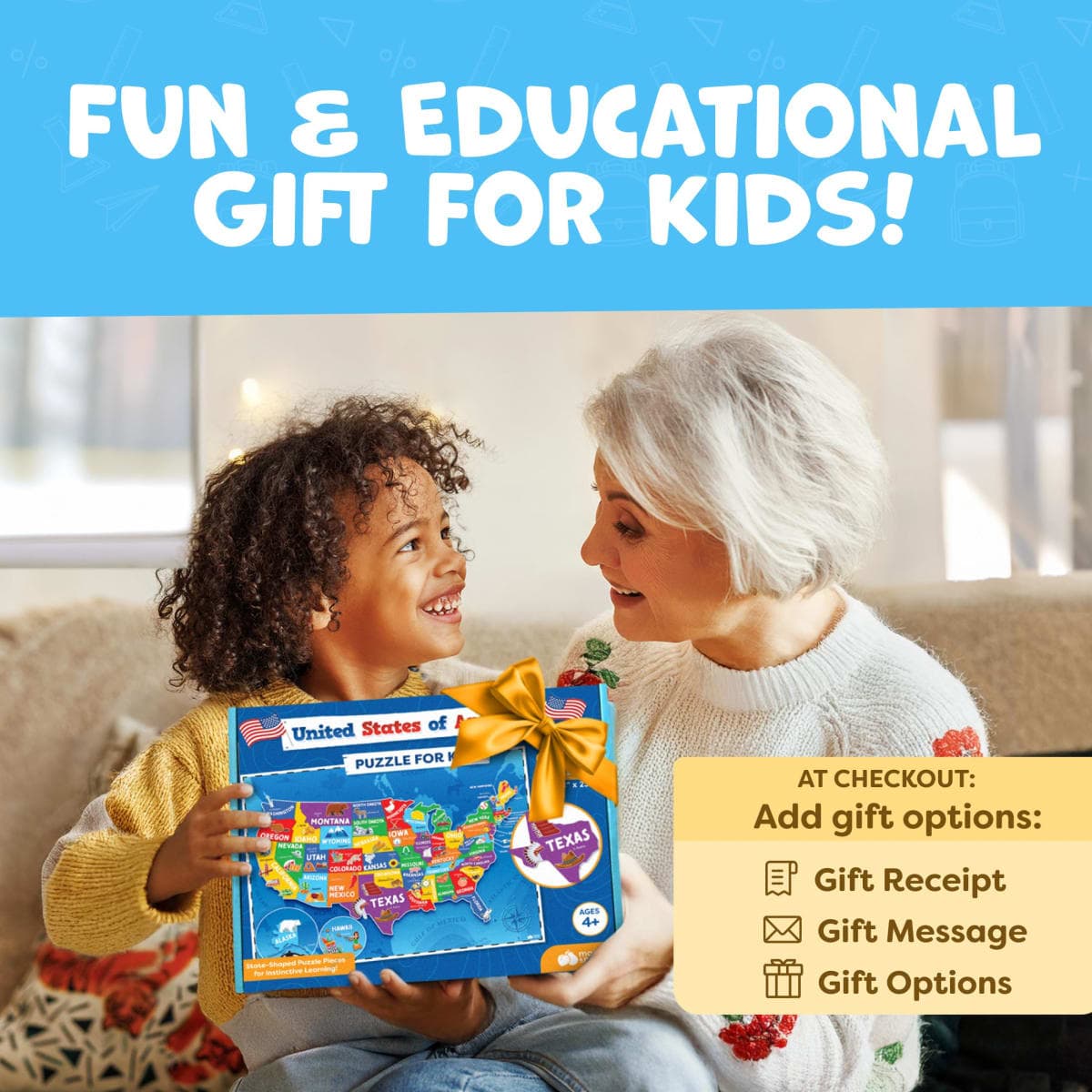 Jigsaw Puzzles for Kids - Map of The USA thumbnail 5