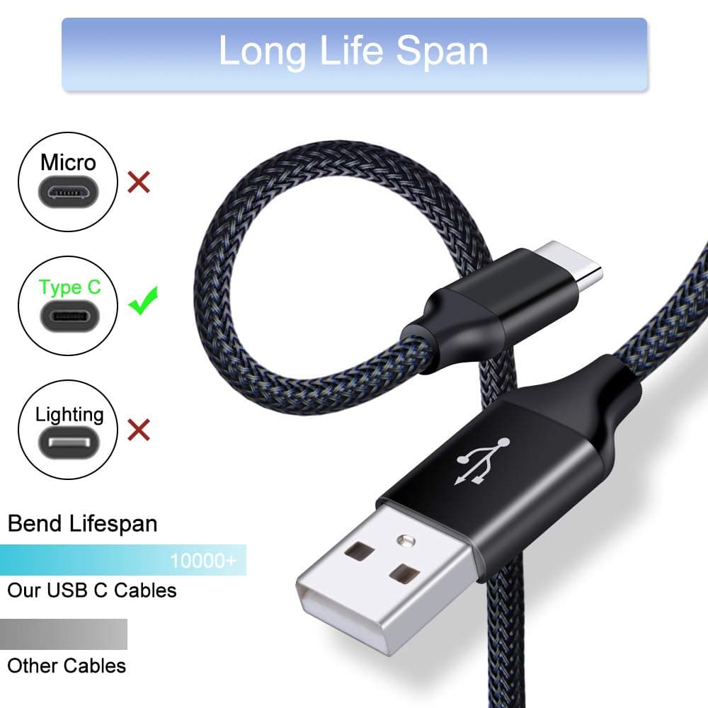 Car Charger Adapter+Quick Charge 3.0 Wall Charger Block Plug+6ft USB Type C Fast Charging Cable for Samsung Galaxy S25 S24 S23 S22 S21 S20 FE/Ultra/Plus 5G Note 20/10 Z Fold7/Flip7 A17 A35 A16 A15 A54 thumbnail 2