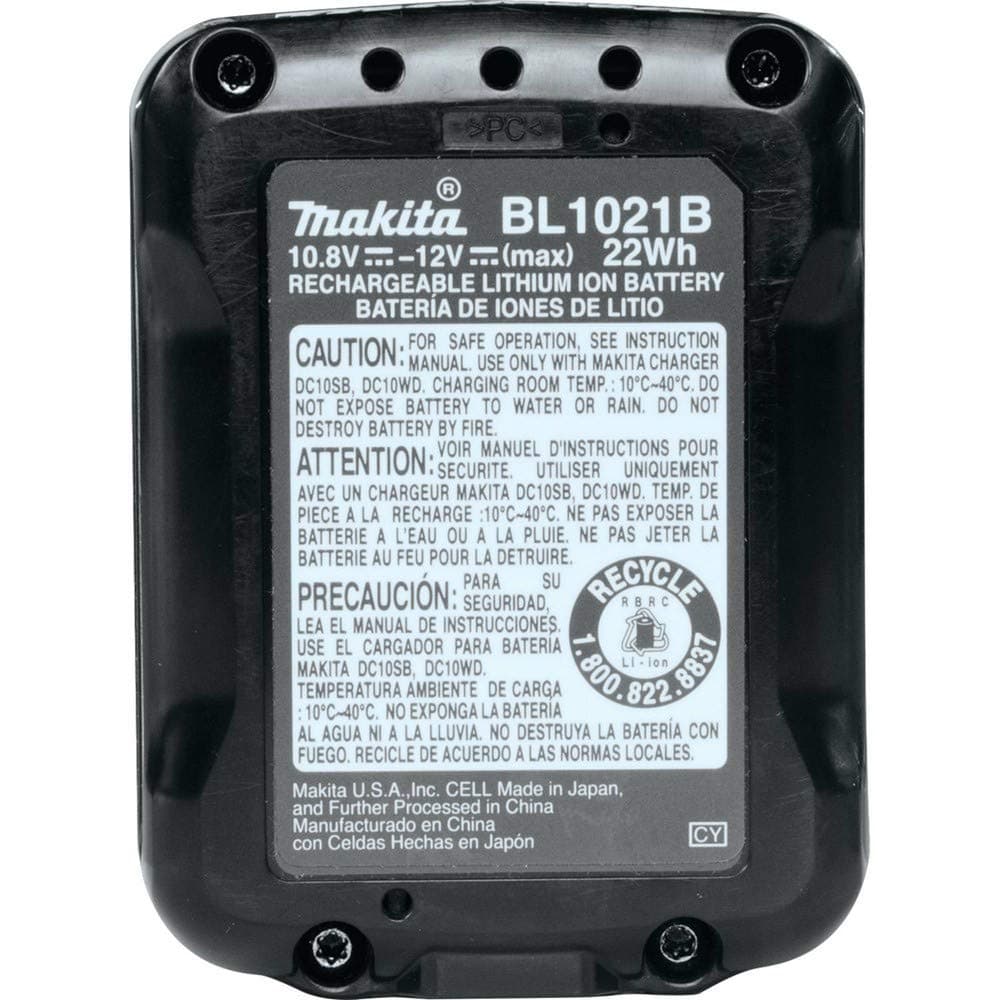 Makita Genuine 12V CXT Battery, 4.0Ah (BL1041B), with *60 min. Charge time (*Using DC18RE, DC10SB), Compatible with All Makita 12V CXT Power Tools thumbnail 5