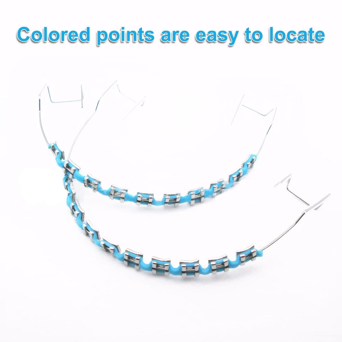 Brackets Falsos Para Dientes,Braces Kit with Brackets & Wire & Glue Perfect for Dental Students & Orthodontic Practice,Brackets Para Dientes for Dental Students to Practice,Light Blue thumbnail 5
