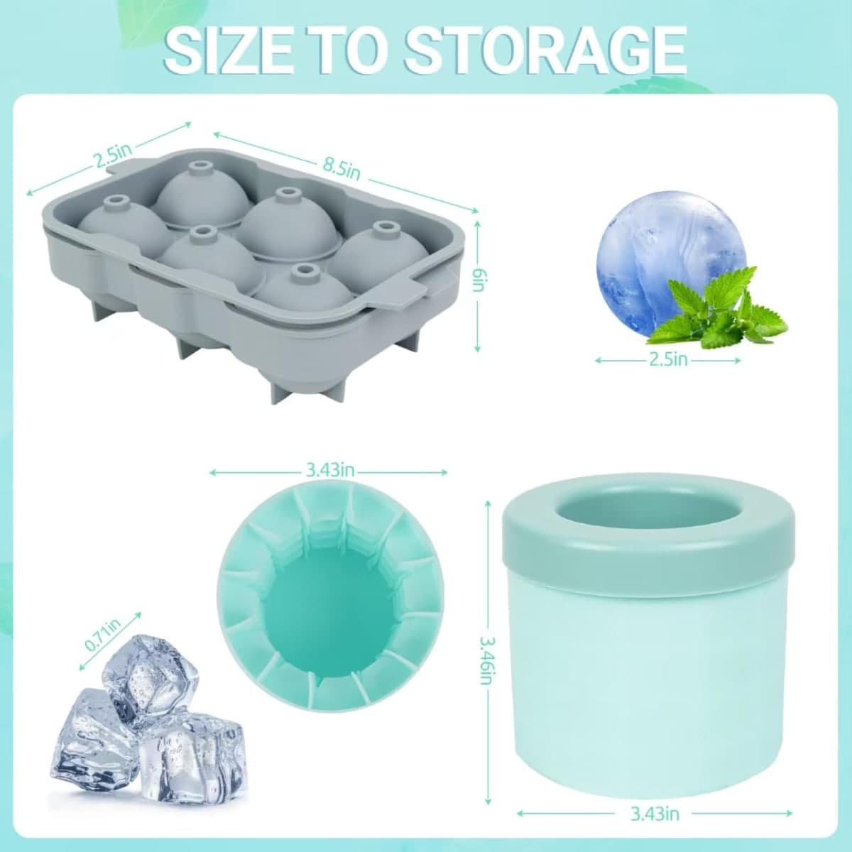 1 Cup Silicone Freezer Tray with Lids, Perfect for Storing Broth, Leftovers, Rice, Sauce and More, Silicone Soup Freezer Molds for Meal Prepping - Blueberry - 2-Pack thumbnail 5