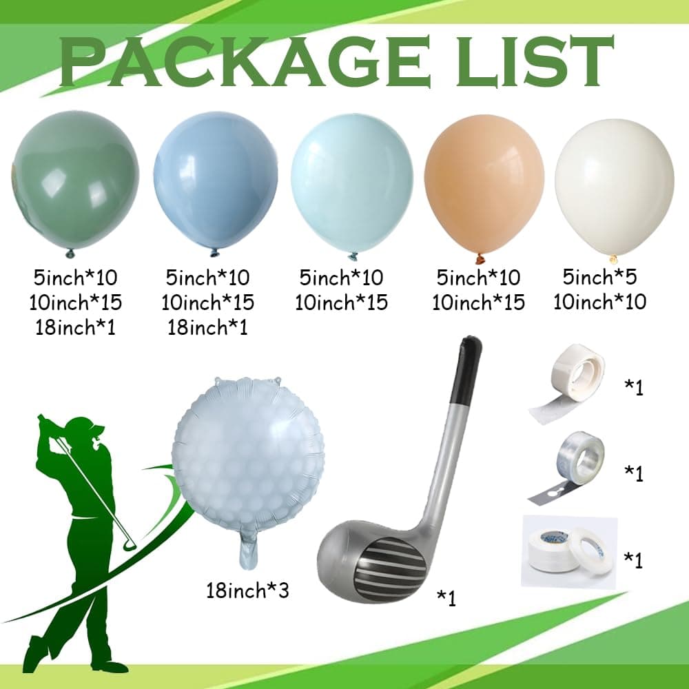 Golf Balloon Arch thumbnail 2