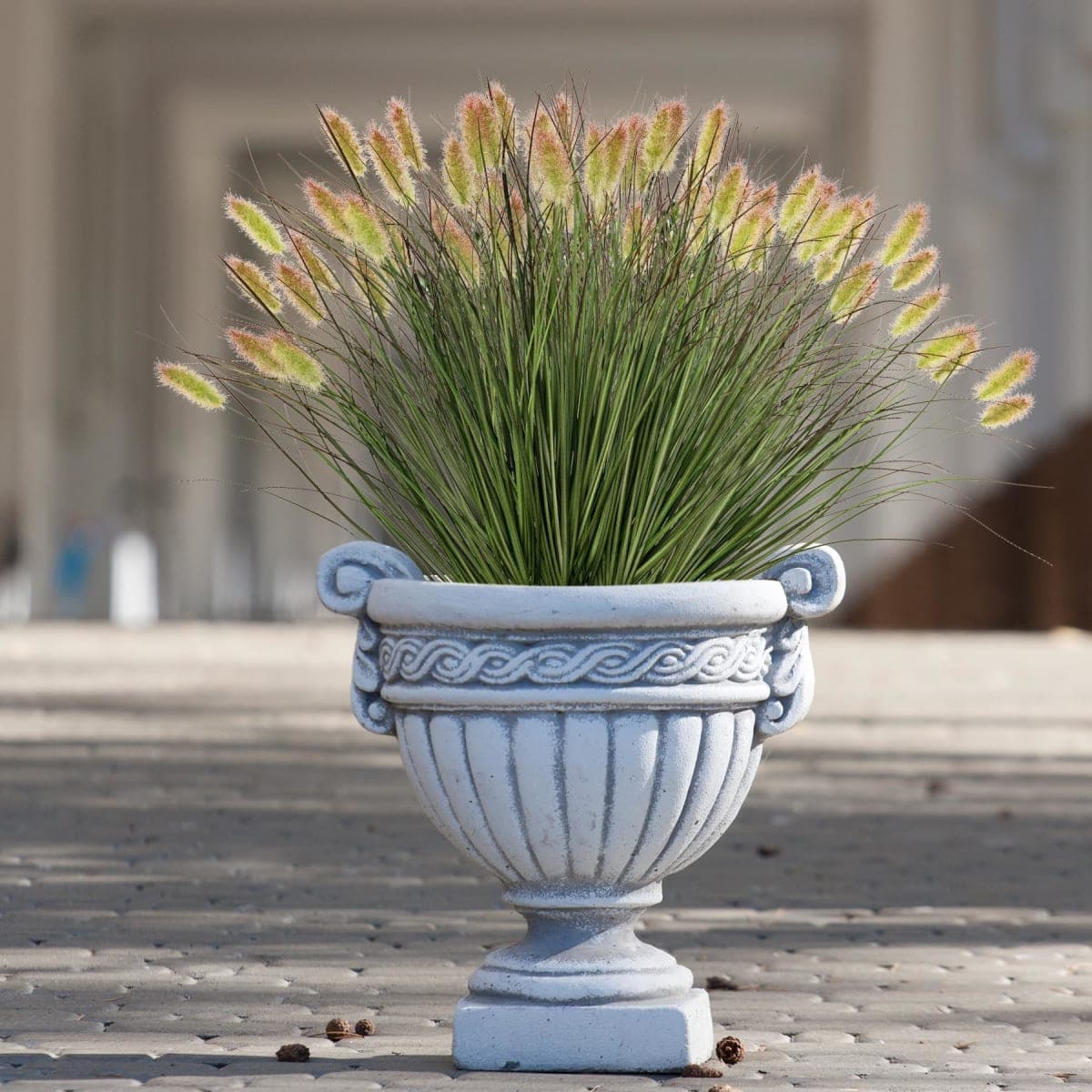 Ttranewsoo Artificial Grass, Fake Grass, Artificial Shrubs, Wheatgrass Cattails Fake Grass Decorations, Artificial Plants, Ornamental Grass, Outdoor Fake Grass, Green Leafy Decorations (12PCS) thumbnail 4
