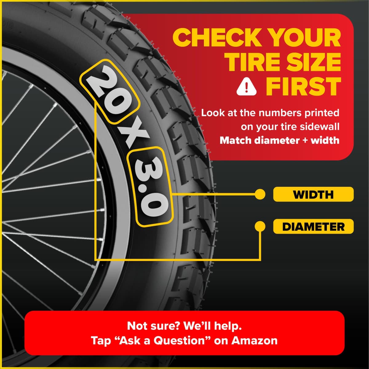 Ultraverse 20 x 3.0 Inner Tube Set with Schrader Valve - Ideal for Mountain Bikes & E-Bikes with 20-Inch Fat Tires - Durable & Reliable Performance- 2 Pack with Tire Levers thumbnail 2