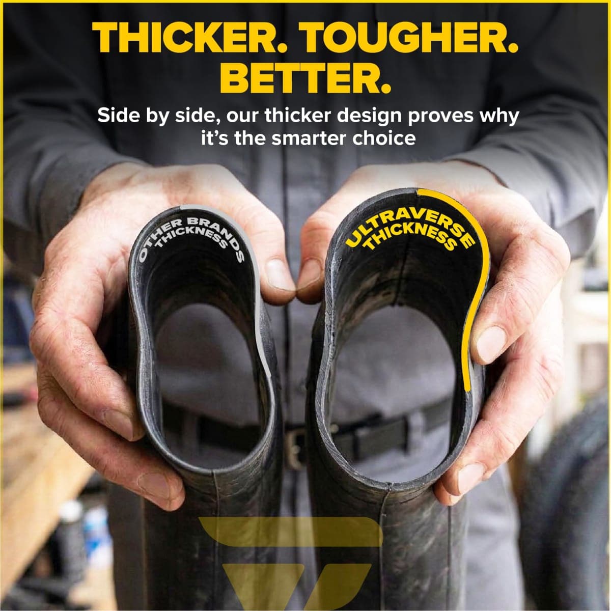 Ultraverse 20 x 3.0 Inner Tube Set with Schrader Valve - Ideal for Mountain Bikes & E-Bikes with 20-Inch Fat Tires - Durable & Reliable Performance- 2 Pack with Tire Levers thumbnail 3