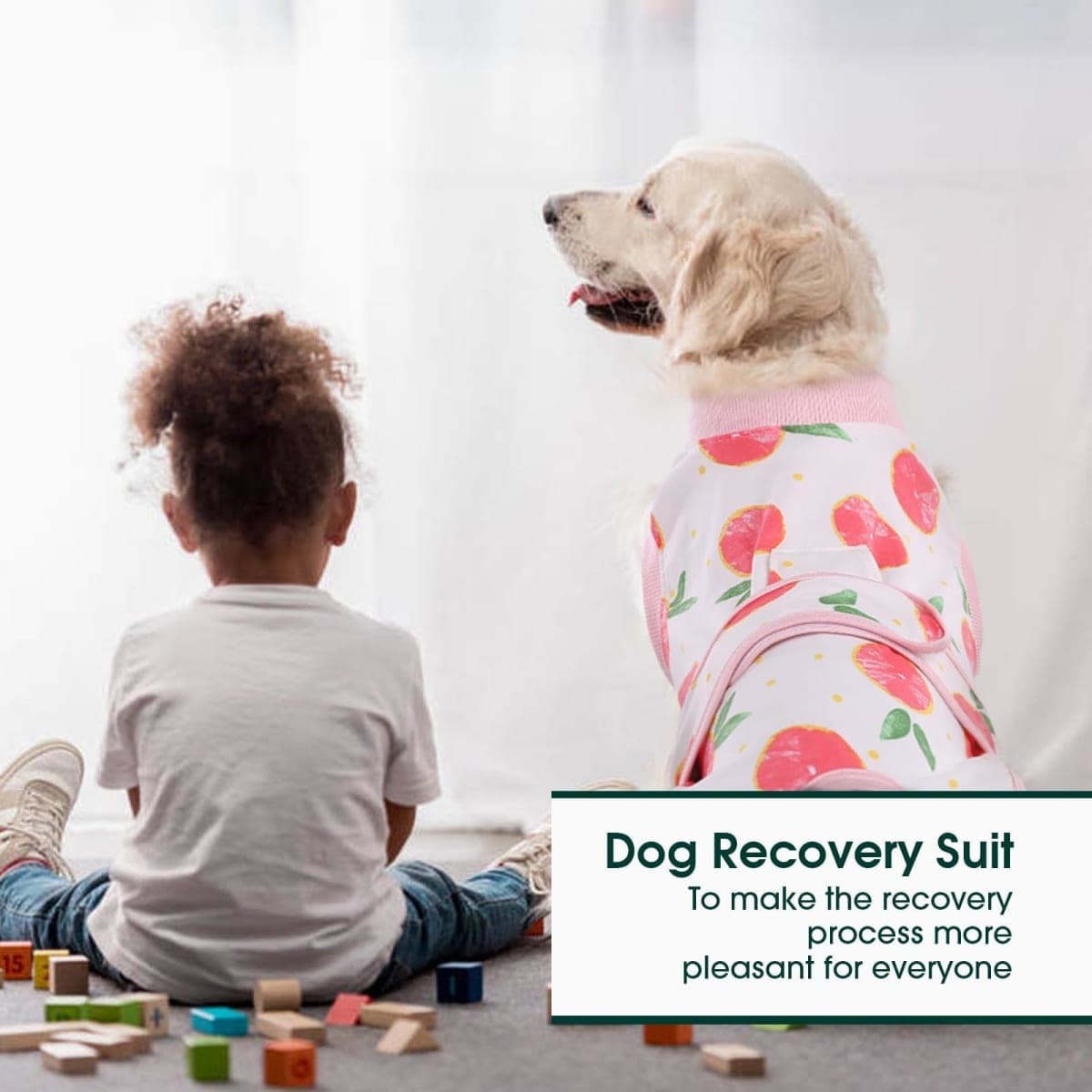 Kuoser Dog Recovery Suit Female, Dog Onesie for Surgery, Female Spay and Male Neuter Onesie for Post-Op Care, Prevent Licking Puppy Onesies thumbnail 5