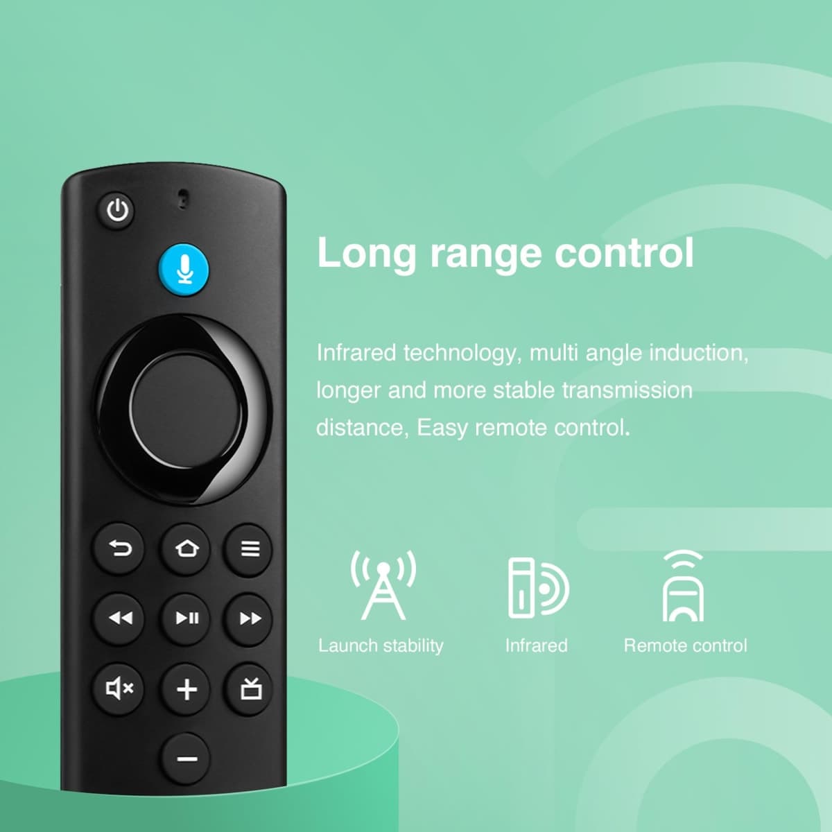 Replacement Voice Remote Fit for All Fire-Series TV Cube/Stick, Compatible with Firestick 4K Max/4K/Stick/Lite/HD, Fit for All Hisense, TCL, Insignia-Pioneer-Omni QLED Series, Not for Roku thumbnail 4