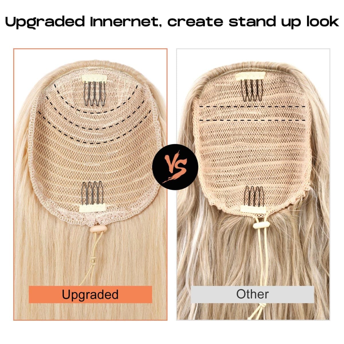 SEIKEA Versatile Drawstring Ponytail Extension, 26" Long Wavy Multi Layered Clip in Ponytail Hair Extensions Stand Up High Fake Pony Tail Soft Natural Synthetic Hairpiece for Women Deep Ginger thumbnail 4