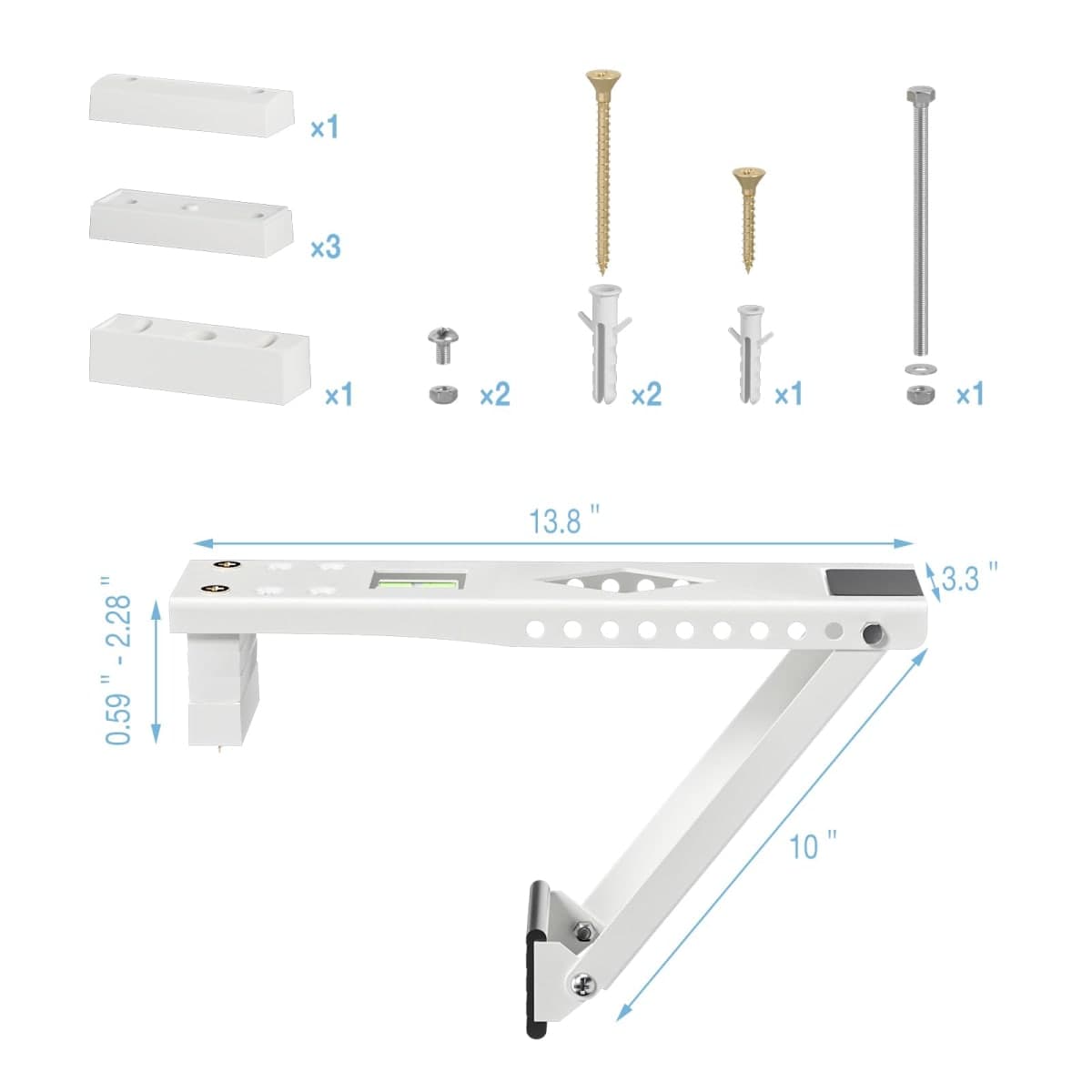 HOXHA Universal Window Air Conditioner Bracket for Hanging Windows - Supports up to 85 lbs thumbnail 2