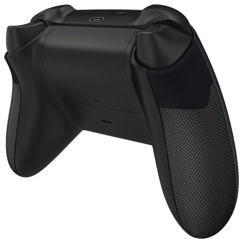 eXtremeRate Rubberized Grips Replacement Back Panels for Xbox Series X/S Controller, Black Performance Non-Slip Diamond Texture Side Rails Handles for Xbox Core Controller - Controller NOT Included thumbnail 5