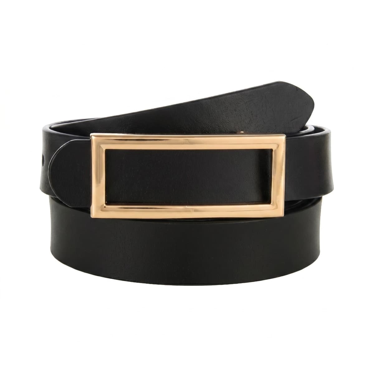 INSIGHTER Genuine Leather Belt for Women Waist Skinny Dress Belt for Jeans Pants 0.93" Width Black Red Brown White, Brown Leather Belt, L: Suit for Pant Size 30-35 — image 1