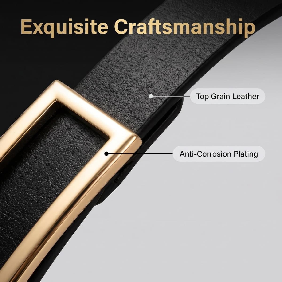 INSIGHTER Genuine Leather Belt for Women Waist Skinny Dress Belt for Jeans Pants 0.93" Width Black Red Brown White, Brown Leather Belt, L: Suit for Pant Size 30-35 thumbnail 5