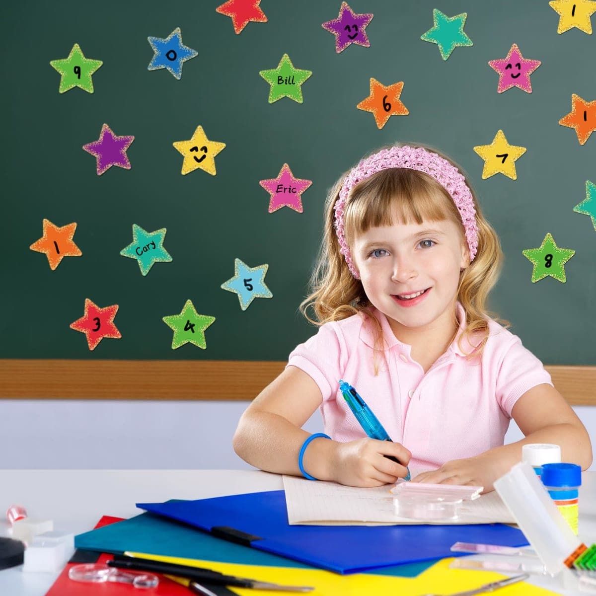 Seajan 108 Pcs Confetti Star Cutouts for Classroom 3.5 Inch Small Bulletin Board Paper Star Decor Assorted Colors Accent for DIY Craft Office School Projects Party Supplies thumbnail 4