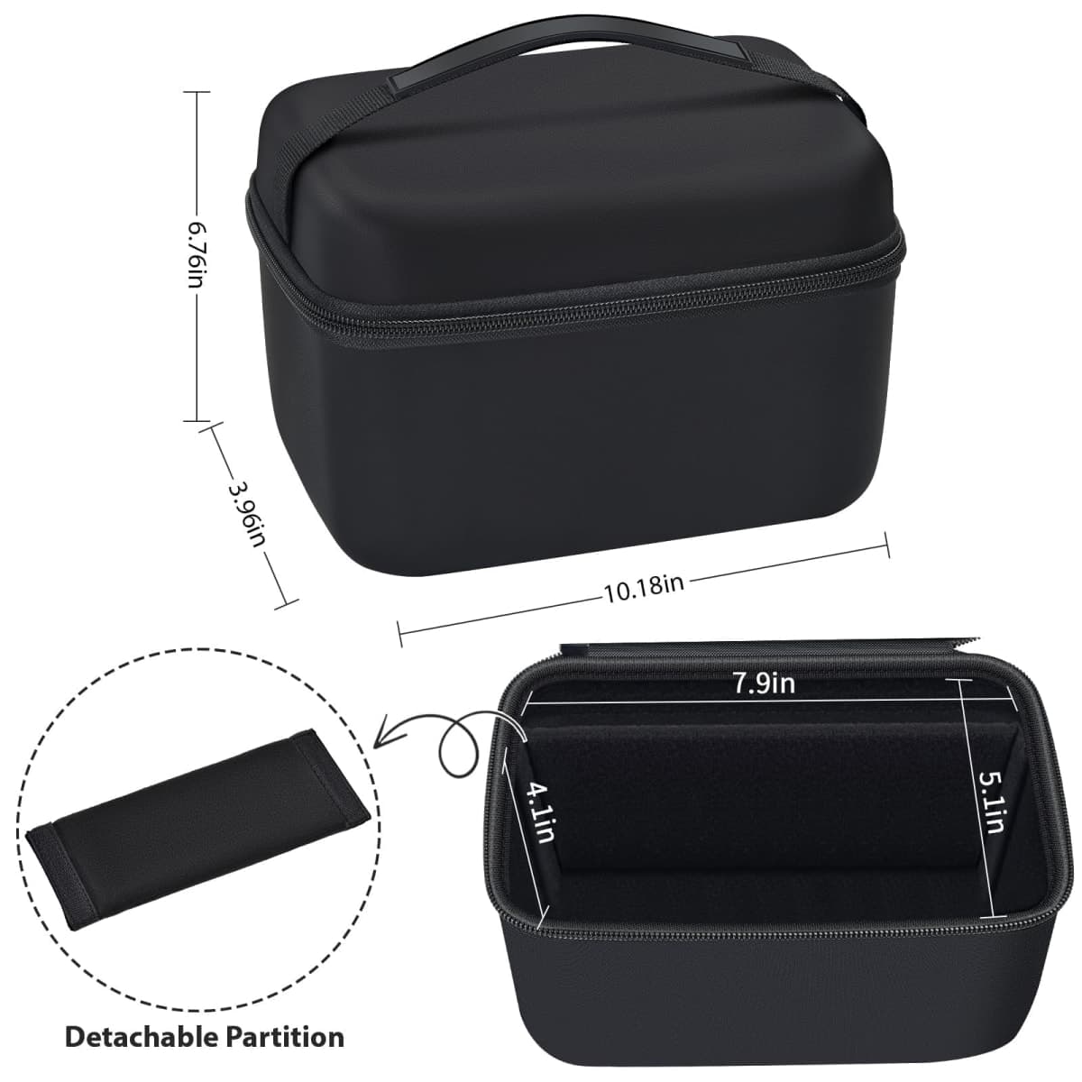 Grapsa Mini Projector Case Compatible with Magcubic, Alwtniet, Limimart, Aubor, HIPPUS, Portable Projector 4K 1080P Support, Storage Holder Organizer, Accessories (Case Only) thumbnail 5