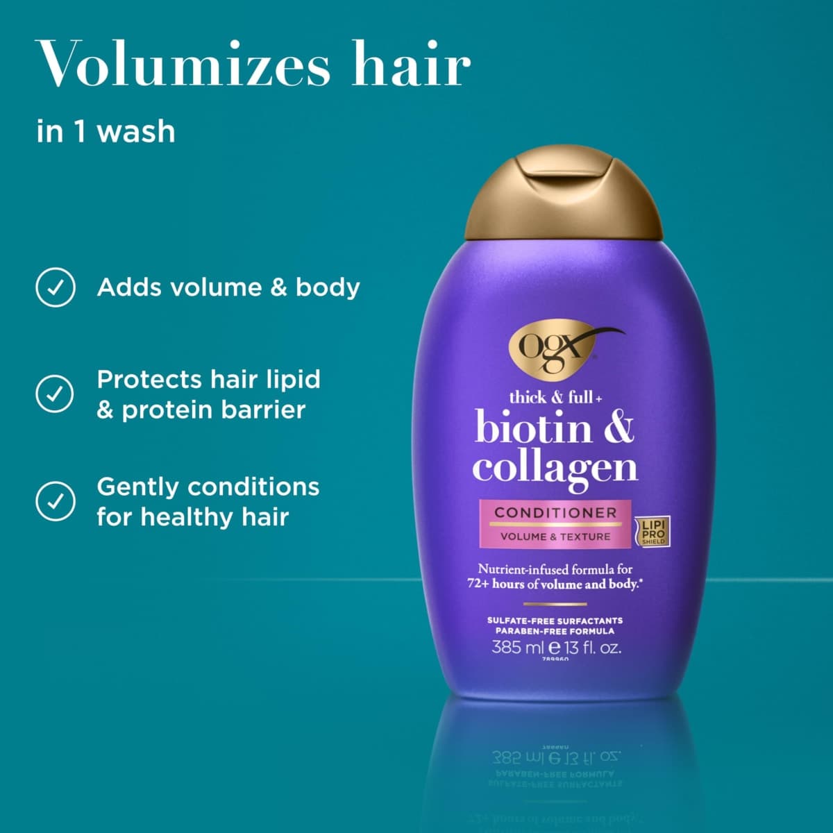 Organix Biotin and Collagen Conditioner, 13-Ounce thumbnail 3