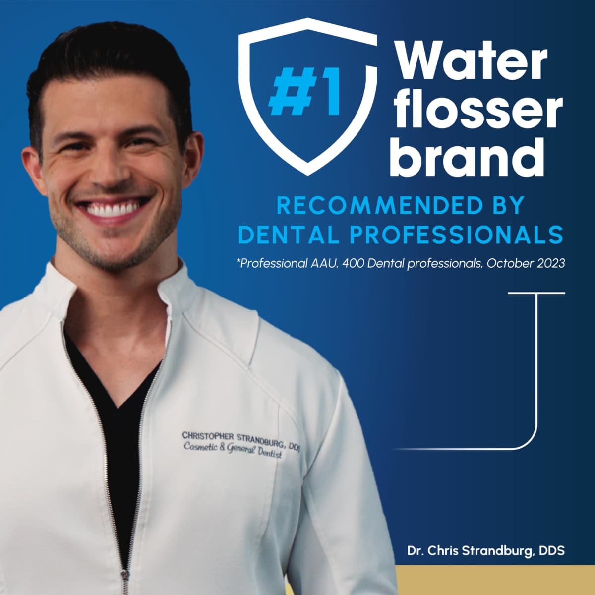 Waterpik Aquarius Water Flosser For Teeth Cleaning, Gums, Braces, Dental Care, Electric Power With 10 Settings, 7 Tips For Multiple Users & Needs, CDA Validated, Black WP-662, Packaging May Vary thumbnail 5