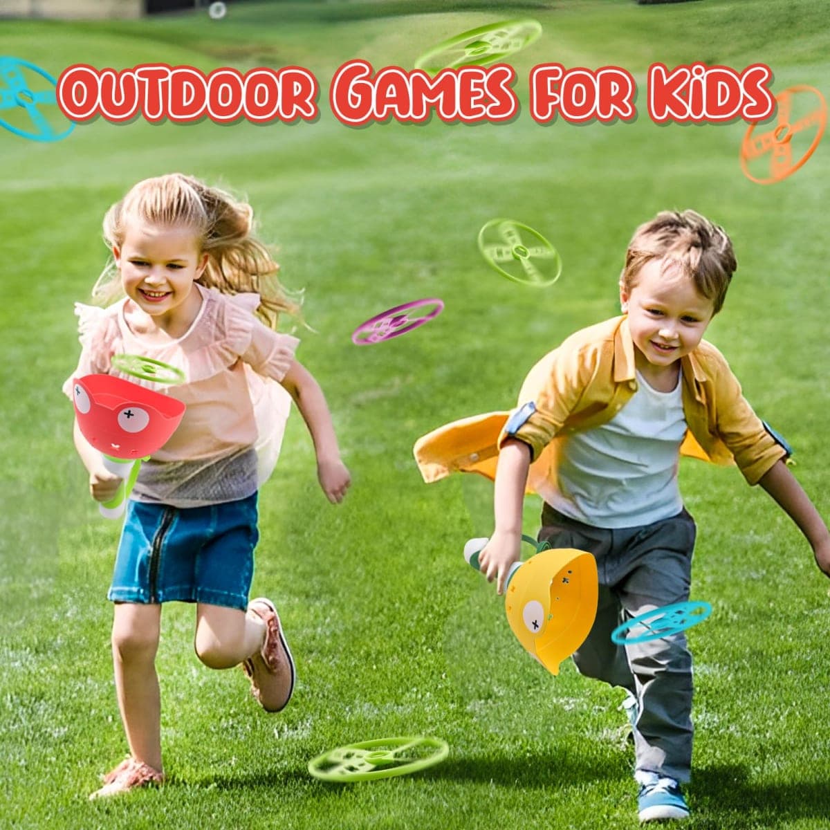 Outside Toys for Kids Ages 4-8, Manual Capture Catching Game - Toddler Chasing Toy 3 4 5 6 7 Year Old Boys Girls, Kids Outdoor Games Age 3-5 Christmas Birthday Gifts Fun Games Family Outside Games thumbnail 2